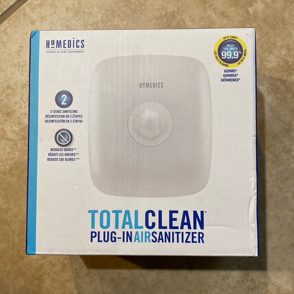 NWT Homedics Plug In Air Sanitizer